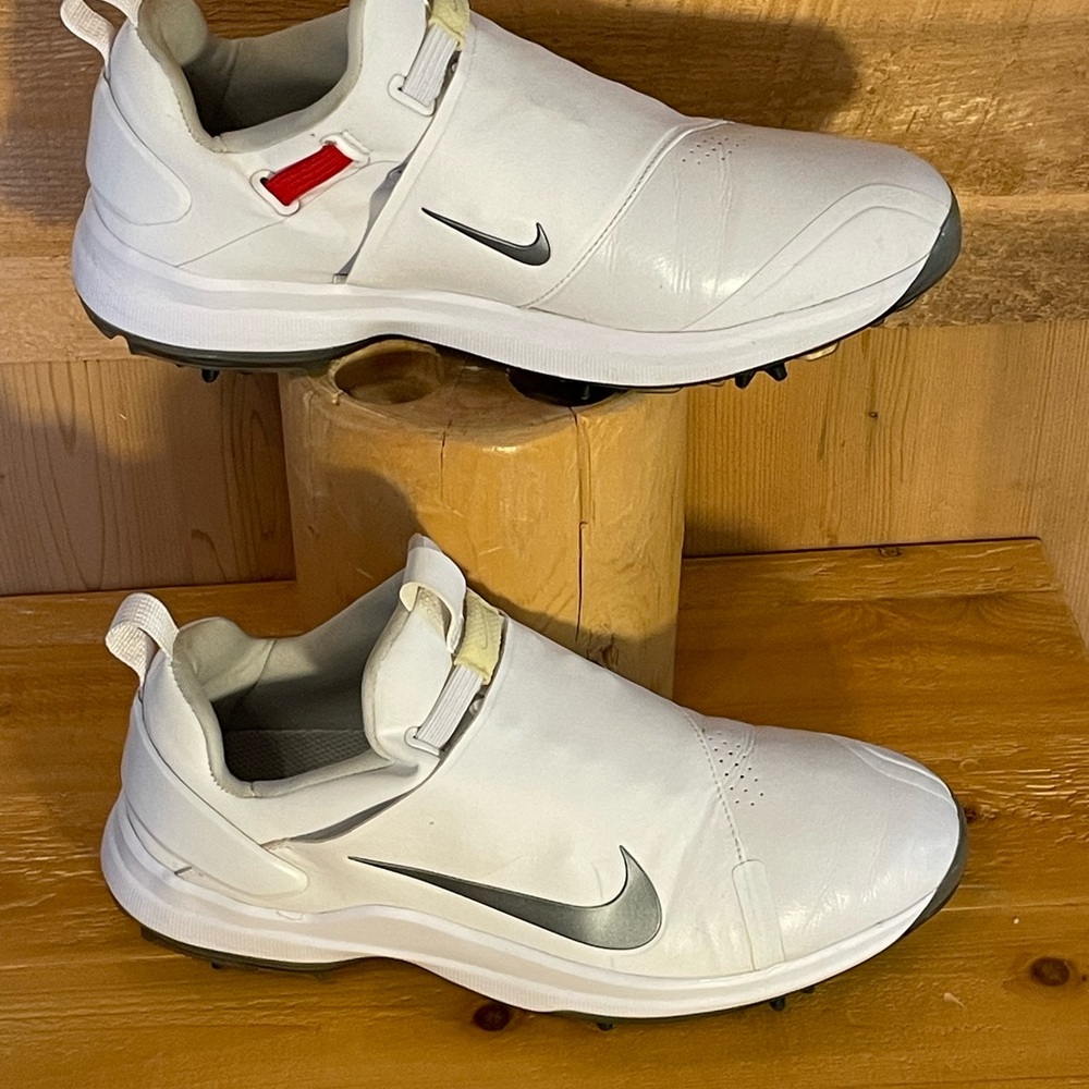 Nike Tour Premiere PGA Golf Shoes White AO2241-101 Men Size 10.5  EUC!